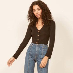 Reformation Iris Top Black S